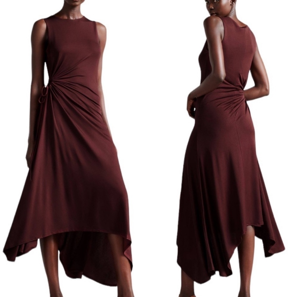 TED BAKER London Giullia Jersey Dress with Ruched Circle NWOT